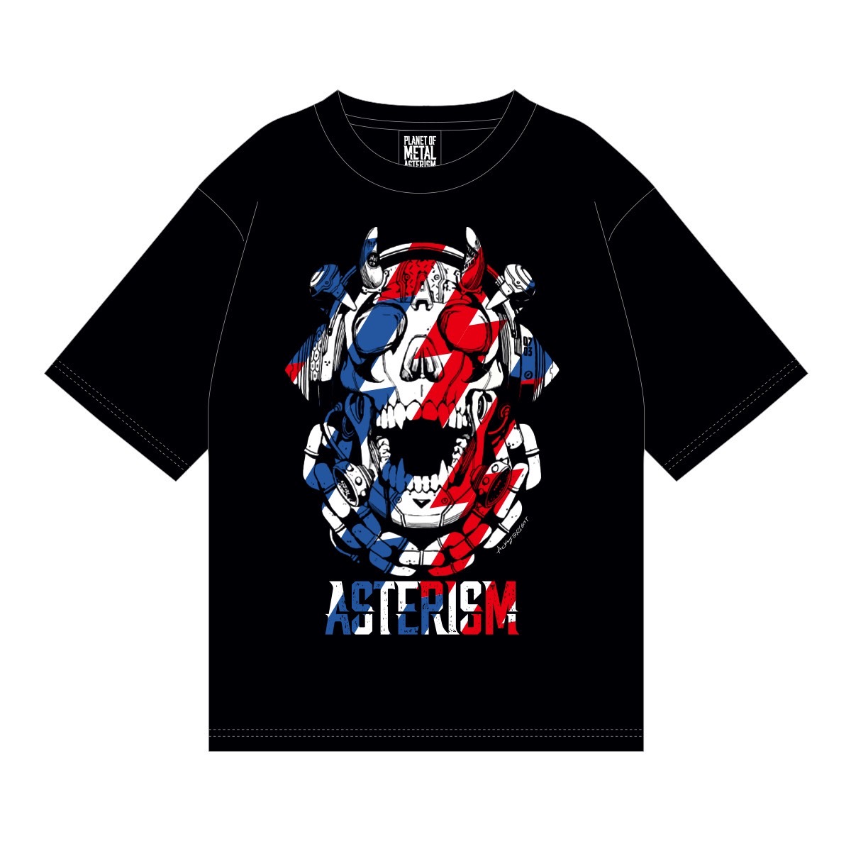 メカスカルTシャツ -US&FR Edition- Front
