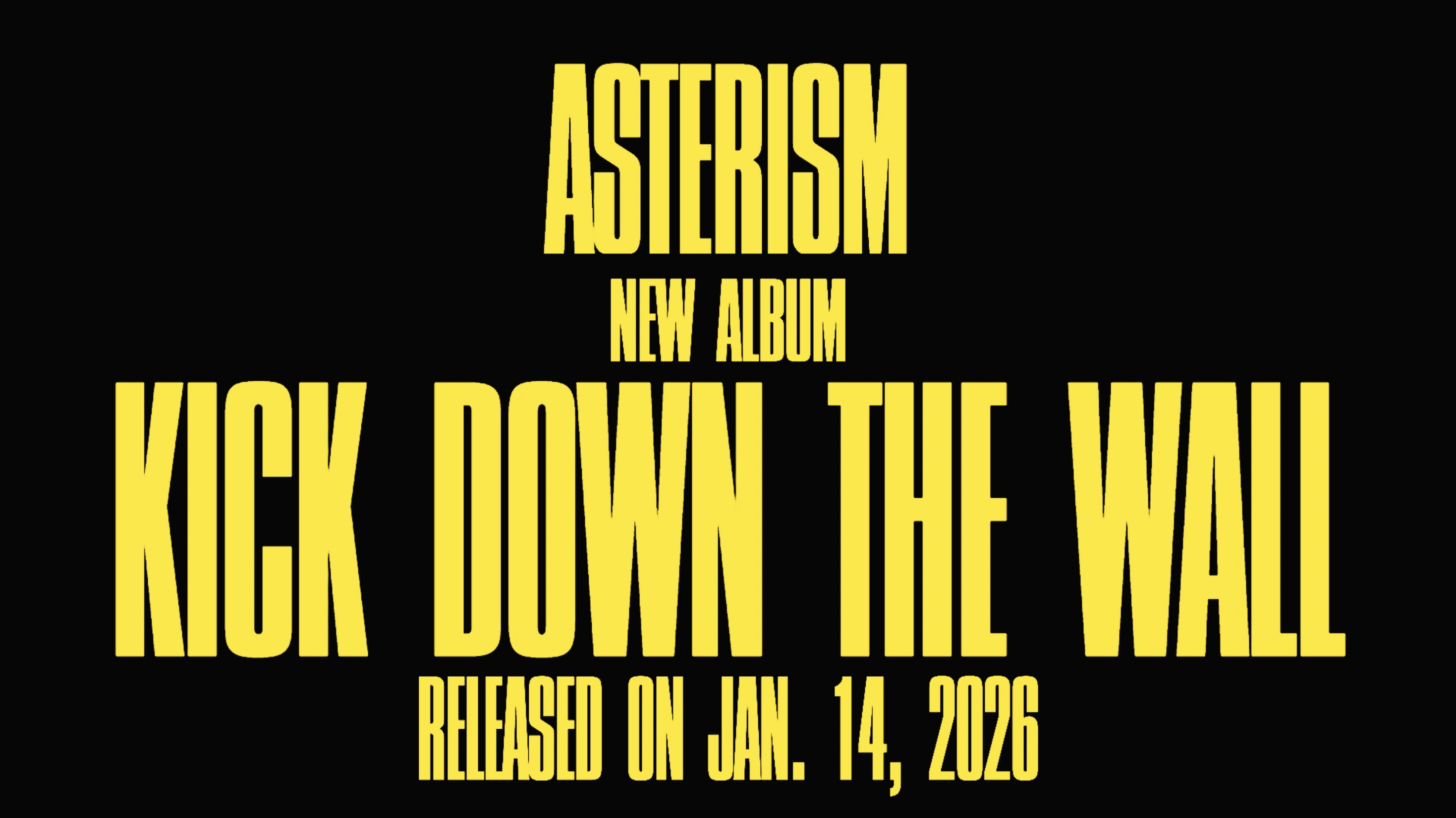 4th Full Album "Kick Down the Wall" — Tracklist, Teaser Video & Booklet Cover Revealed!