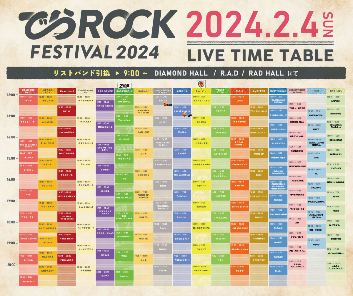 「でらロックフェスティバル 2024」TT