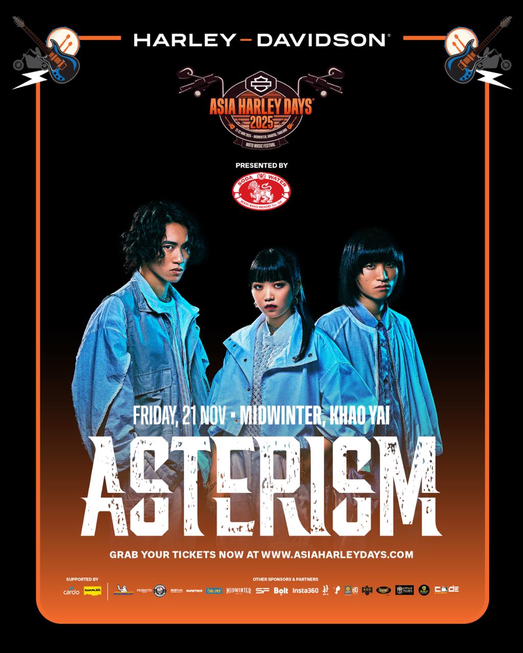 【出演決定！】11/21 Fri「Asia Harley Days」